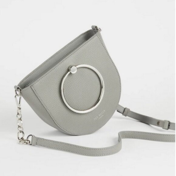 💕TED BAKER LONDON💕 Fiorel Circular Handle Shoulder Bag 100% Leather NWOT - Picture 9 of 10